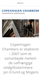 Mobile Screenshot of copenhagenchambers.dk